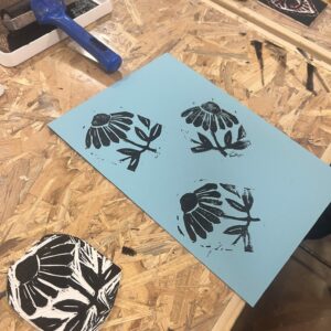 Crée ton tampon en linogravure avec Joanna Calderwood