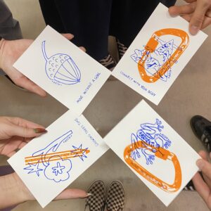 Créé tes cartes postales en sérigraphie