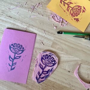 Créé ton tampon en linogravure avec Joanna Calderwood